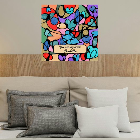 POSTER COULEURS D'EAU NUMÉRIQUE NEUROGRAPHIQUE