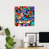 POSTER COULEURS D'EAU NUMÉRIQUE NEUROGRAPHIQUE (Bureau à domicile)