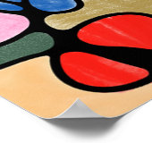 POSTER COULEURS D'EAU NUMÉRIQUE NEUROGRAPHIQUE (Coin)