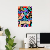 POSTER COULEURS D'EAU NUMÉRIQUE NEUROGRAPHIQUE (Bureau à domicile)