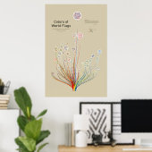 Poster Couleurs des drapeaux mondiaux (Bureau à domicile)