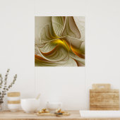 Poster Couleurs des métaux précieux, art fractal Abstrait (Cuisine)