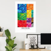 Poster Couleurs des rails (clair) (Bureau à domicile)