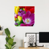 Poster couleurs des tulipes (Bureau à domicile)