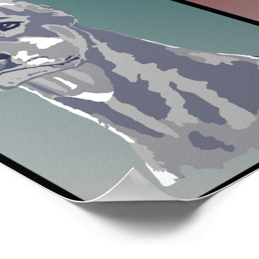 Poster Couleurs Doberman (Coin)