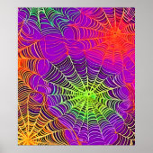 Poster Couleurs douces : Spiderweb Art (Devant)