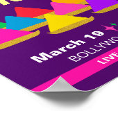 Poster Couleurs du Festival Hindu Holi Moderne (Coin)