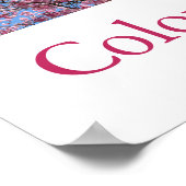 Poster Couleurs du Japon (bleu/blanc/rose) (Coin)