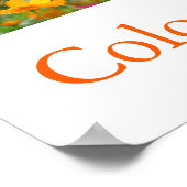 Poster Couleurs du Japon (jaune/orange) (Coin)