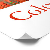 Poster Couleurs du Japon (rouge/vermillon) (Coin)