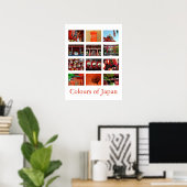 Poster Couleurs du Japon (rouge/vermillon) (Bureau à domicile)