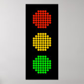 Poster Couleurs du point stoplight (Devant)