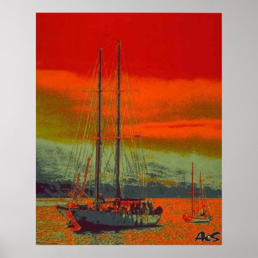 POSTER COULEURS DU PORT (Devant)