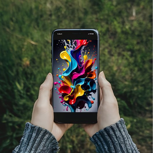 Poster Couleurs éclaboussantes liquides