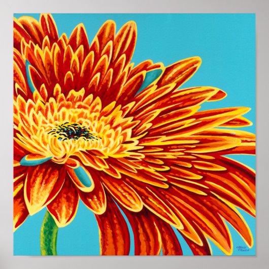 Poster Couleurs éclatées I (Devant)