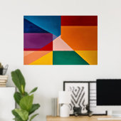 Poster Couleurs en Équilibre (Bureau à domicile)