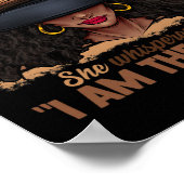 Poster Couleurs Femmes Je Suis La Tempête Black Emaîtrise (Coin)