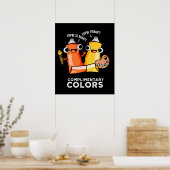 Poster Couleurs gratuites Funny Paint Pun Dark BG (Cuisine)