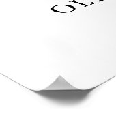 Poster Couleurs modifiables Mariage moderne Accueil Signe (Coin)