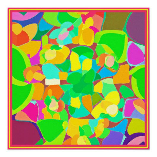 Poster Couleurs Motifs époustouflantes Art. Acheter maint (Devant)