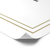 Poster Couleurs neutres Boho Floral Mariage Bienvenue (Coin)