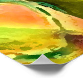 Poster Couleurs numériques Coeur (Coin)