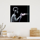 POSTER COULEURS ORIGINALES DE XRAY SKELETON DRILL (Cuisine)