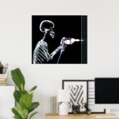 POSTER COULEURS ORIGINALES DE XRAY SKELETON DRILL (Bureau à domicile)