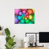 Poster Couleurs pastel en spirale (Bureau à domicile)