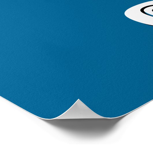 Poster Couleurs personnalisées du ruban de sensibilisatio (Coin)