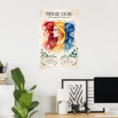 Poster Couleurs primaires Boho (Bureau à domicile)