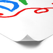 Poster Couleurs primaires Nouveaux cadeaux papa (Coin)