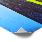 Poster Couleurs primaires Skateboard (Coin)