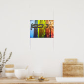 Poster Couleurs primaires Skateboard (Cuisine)