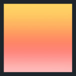 Poster Couleurs simples - Jaune à Misty Pink ombre<br><div class="desc">Arrière - plan coloré jaune,  orange,  rouge et rose.</div>