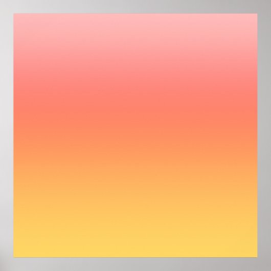Poster Couleurs simples - Jaune à Misty Pink ombre (Devant)