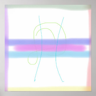 Poster Couleurs souples minimalistes