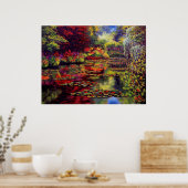 Poster Couleurs sur l'étang de Monet (Cuisine)