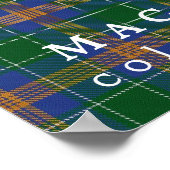 Poster Couleurs tartan MacAuliffe d'Irlande (Coin)