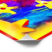 Poster Couleurs vives des étoiles. Commandez dès maintena (Coin)