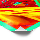 Poster Couleurs vives Motif Abstrait (Coin)