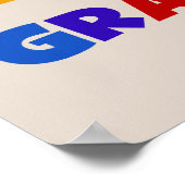 Poster Couleurs vives T-shirts et cadeaux les plus grampé (Coin)