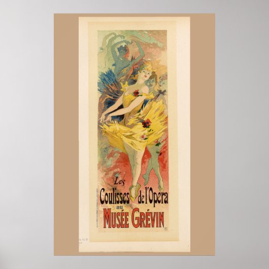 Poster coulisses de l'opéra (Devant)