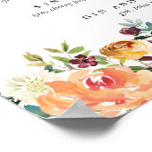 Poster Country Bloom Bourgogne Signature Cocktail Menu (Coin)