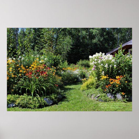 Poster Country Cottage Garden Pathway (Devant)