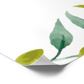 Poster Country Garden Eucalyptus Verdure Mariage Bienvenu (Coin)