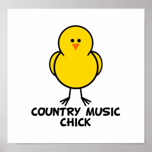 Poster Country Music Chick