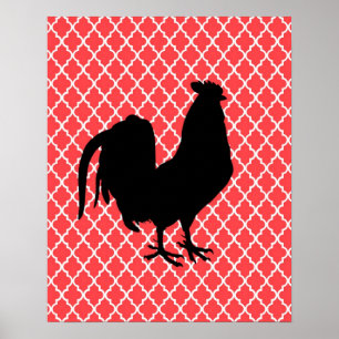 Poster Country Rooster