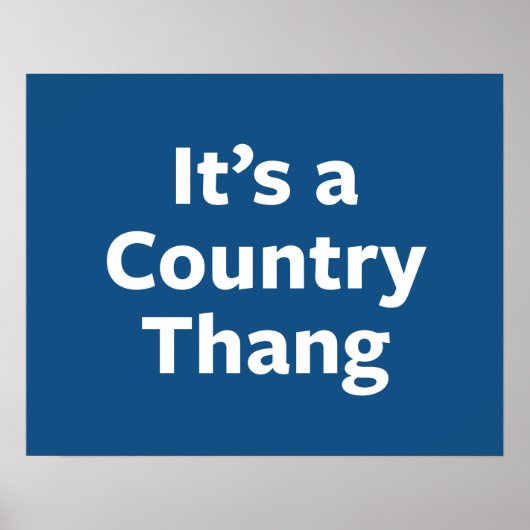 Poster Country Thang (Devant)