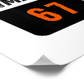 Poster County Jail Prison Inmate 67 Halloween Funny Mens (Coin)